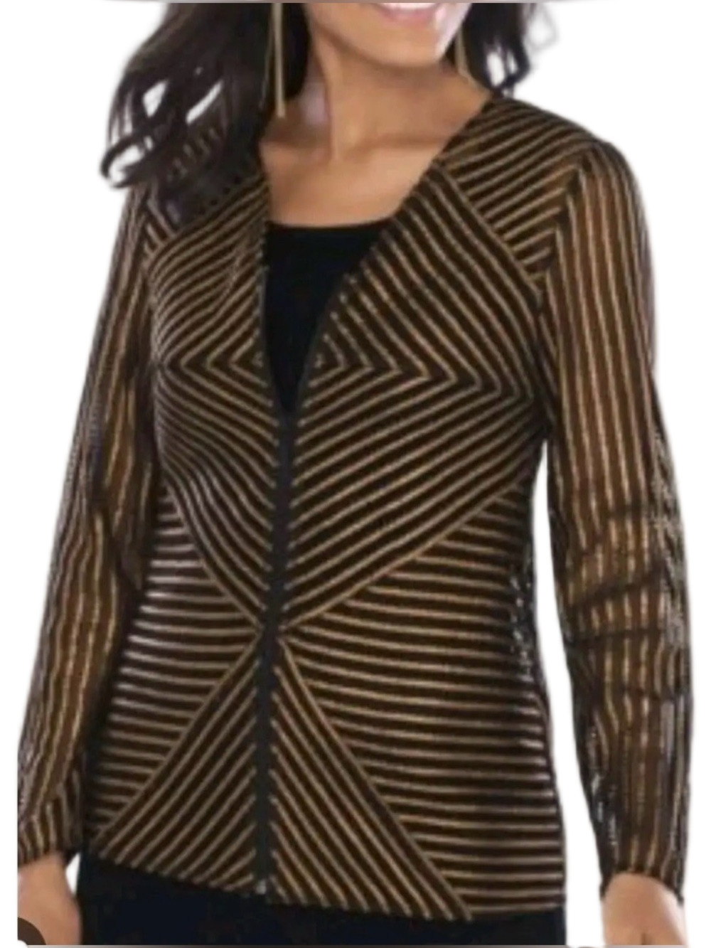 10. WOMENS CHICO’S TRAVELERS 3/XL DETAIL JACKET